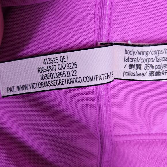 Victorias Secret Allegro Sport Bra Womens 36D Pink Berry Medium Support Wireless - Picture 13 of 15